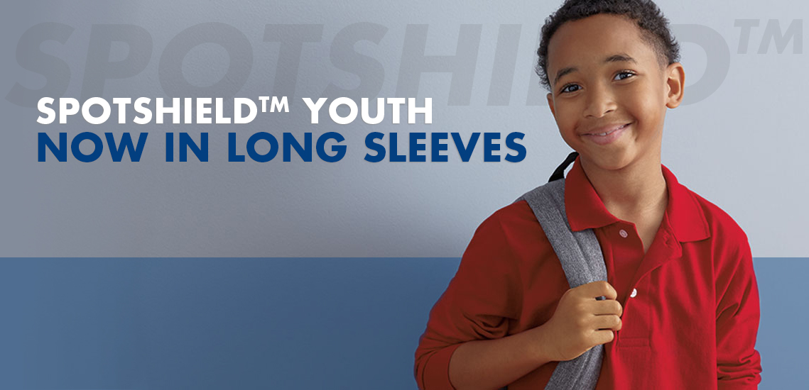 Spotshield Youth now in long sleeves