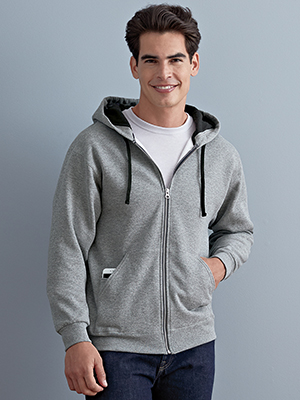 NuBlend&reg; Contrast Full-Zip Hooded Sweatshirt
